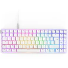 NZXT Function 2 MiniTKL - 2024 Optische Tenkeyless Gamingtastatur | RGB beleuchtet | 8K-Abfragerate | Lineare Opt. Switches | Einstellbare Auslösung | Hot-Swap | Gaming Keyboard | Weiß UK (QWERTY)