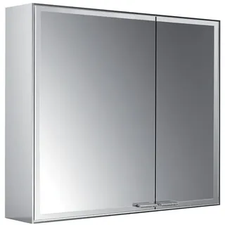 emco prestige 2 Lichtspiegelschrank, Aufputzmodell, 788mm, breite Tür links, 989707003, Ausführung: ohne light system