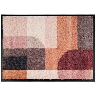 Schöner Wohnen FUßMATTE , Multicolor , Textil , Abstraktes , rechteckig , 67x100 cm , Bsci , schmutzabweisend, für Fußbodenheizung geeignet, rutschhemmend, pflegeleicht , Teppiche und Böden, Schmutzfangmatten, Fußmatten