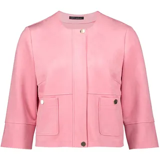 Jackenblazer BETTY BARCLAY "Blazer-Jacke mit aufgesetzten Taschen", Damen, Gr. 48, rosa (sea pink), Obermaterial: 95% Polyester PES. 5% Elasthan EL., Blazer Jackenblazer