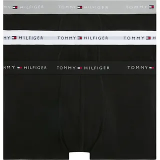 Tommy Hilfiger Herren 3p Wb Um0um02763 Trunk, Multicolour (Grey Heather/Black/White), M EU