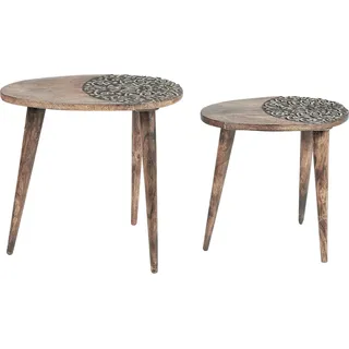 Beliani Beliani, Couchtisch + Beistelltisch, Khetua