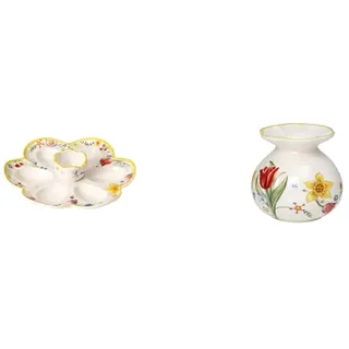 Villeroy & Boch – Spring Awakening Eierteller & Spring Awakening Vase 10,5 Cm, Kleine Vase