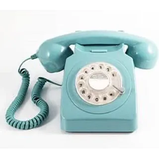 großes Telefon - Blau