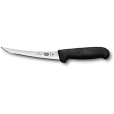 Victorinox, coltello disossatore da cucina Fibrox, manico ergonomico, 15 cm, nero