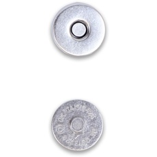 Craftelier - Magnetic Button Fasteners Pack : Enthält 16 Stück, um 4 Hook & Loop Fasteners zu machen : Ideal für die Erstellung und Hinzufügen von Verschlüssen zu Handwerk und Nähen Projekte : Silber