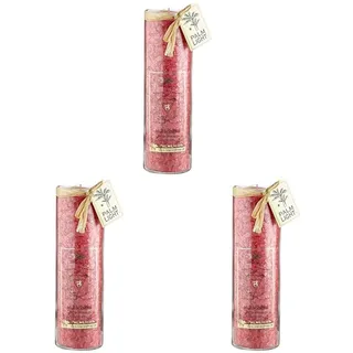 Palm Light Chakra Kerze, Rot (Packung mit 3)