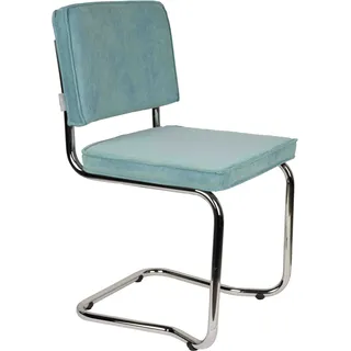 Zuiver Ridge Rib Kink Esszimmerstuhl Stahl/Polyester stapelbar