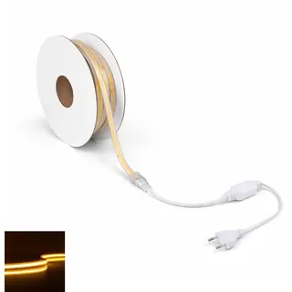 COB 230V LED Streifen 10W/m 360LED/m 10mm - Lichtfarbe: Warmweiß 2700K - Länge: ...