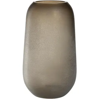 LEONARDO HOME Trogolo Vase, 1 Stück, Elegante Straußenvase für Blumen und Zweige, natürliche Ästhetik in sanften Erdfarbtönen, authentisches & vielseitiges DesignHöhe 40 cm, Taupe, 033204