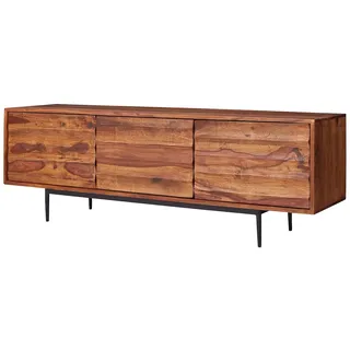 Wohnling WL5.636 Lowboard 147 x 50 x 38 cm Braun Massivholz