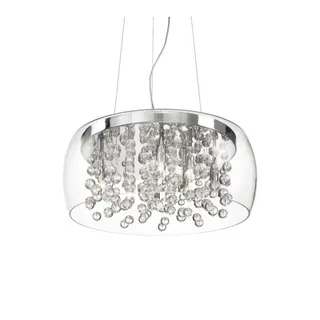 Ideal Lux Audi-80 8-flg. 50 cm Silber/Glas, Metall