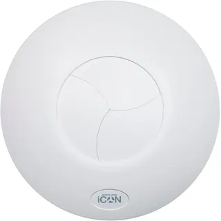AIRFLOW iCON 60 Abluftventilator 78 l/s – 150 mm – Iris‐Rückstauklappe – Optional erweiterbar mit Feuchte‐, PIR‐ & Timer‐Modulen (separat erhältlich) – Benötigt 190 mm Bohrung – 3 Jahre Garantie
