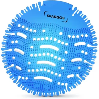 12 Stücke Urinalsieb mit Duft, Urinaleinlage ​Passend Pissoirsieb Lufterfrischer Einsatz 30 Tage Frischewirkung, Urinal Einleger Matte für Jedes ​Pissoir und Urinal Blau Meeresfrische