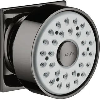 Hansgrohe Seitenbrause 1jet eckig, Polished Black Chrome, 28469330, - Schwarz