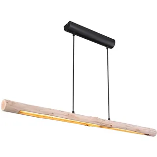GLOBO LED-Pendelleuchte Mella Holz Braun