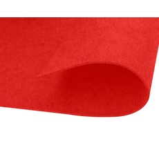 INNSPIRO Acryl-Filz, rot, selbstklebend, 20 x 30 cm, 220 g/m2, 10 U, weit verbreitetes Material für Bastelarbeiten und Dekoration