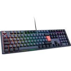 Ducky One 3 Cosmic Blue Gaming Tastatur, RGB LED - MX-Blue (DE, Kabelgebunden), Tastatur, Blau