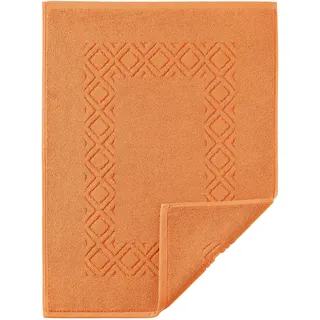 Badematte EGERIA "Denver" Gr. 2, orange, H:8mm, Baumwolle, Badematten, Badematte, Topseller