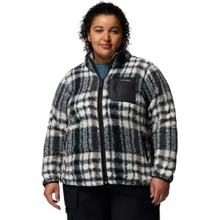 Columbia Damen West Bend Print Full Zip II Fleecejacke black herringplaid XL