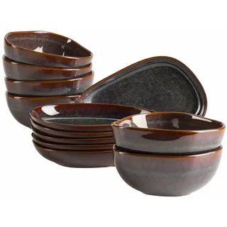 Mäser Cordelia Snacking-Set 12-tlg. braun/rot