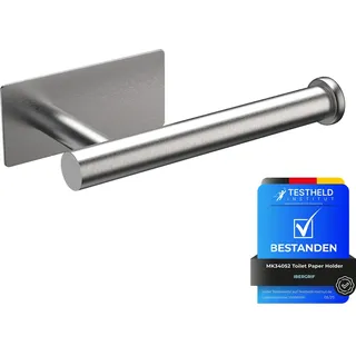 Ibergrif MK34052 - Selbstklebender Toilettenpapierhalter, klopapierhalter WC Ohne Bohren, Toilettenpapier Halterung, Edelstahl, Einheitsgröße, Grau
