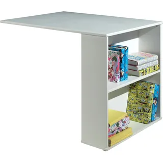 Ausziehbarer Schreibtisch Charlotte - weiß - Weiß