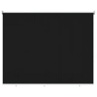 vidaXL Außenrollo 90% UV-Block Schwarz 200 x 140 cm HDPE - Schwarz