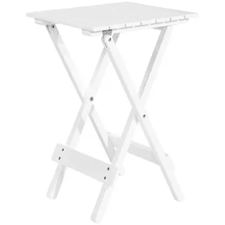 Butlers Gartentisch Lodge , Weiß , Holz , 38x51x30 cm , Gartenmöbel, Gartentische