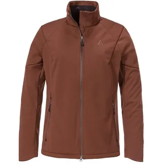 Schöffel Damen Softshell Jk Style Fracon WMS, wind- und wasserabweisende Herbstjacke mit warmer Innenseite, leichte Wanderjacke mit 2-Wege-Stretch, chocolate, 36