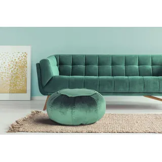 Kayoom Journey Living Nyholm grün, 65 x 65 cm Viskose, Baumwolle