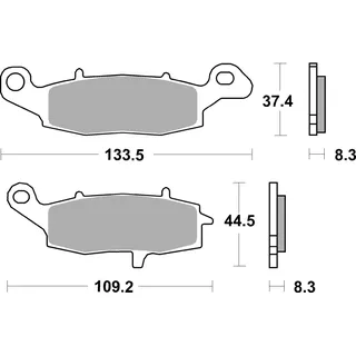 brembo s.p.a. BREMBO Bremsbelagsatz, Scheibenbremse 07ka19sa