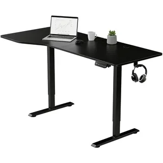 Juskys Schreibtisch Office Stand Schwarz