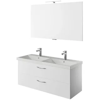 Pelipal Badezimmer , Weiß Hochglanz , Holzwerkstoff , 2 Schubladen , 120 cm , Made in Germany , hängend, Typenvielfalt , Badezimmer, Badmöbelsets & Badmöbelserien, Badmöbel-Sets