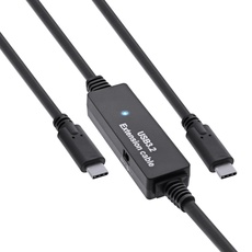 Bild USB 3.2 Gen.1 Aktiv-Kabel, USB-C Stecker an USB-C Stecker, schwarz, 10m