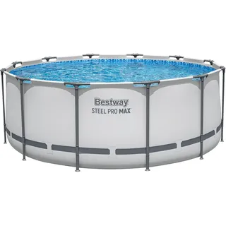 Steel Pro MAXTM Solo Pool ohne Zubehör Ø 366 x 122 cm, lichtgrau, rund