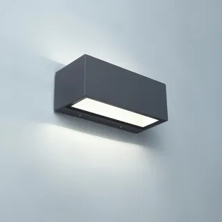 LUTEC Outdoor LED Modern Up Down Wall Light, Aluminium Anti-Rost Außen Innen Wandlampe, 1230LM 4000K Cool White Außenwand Laterne, Wasserdicht für Haustür, Terrasse, Garten, Schlafzimmer