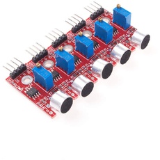 ANGEEK 5 Stück KY-037 New 4pin Voice Sound Detection Sensor Module Microphone Transmitter Smart Robot Car for arduino DIY Kit