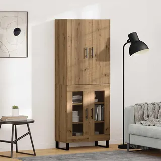 vidaXL Highboard 2 stk. Artisan-Eiche 69,5 x 34 x 180 cm - Braun