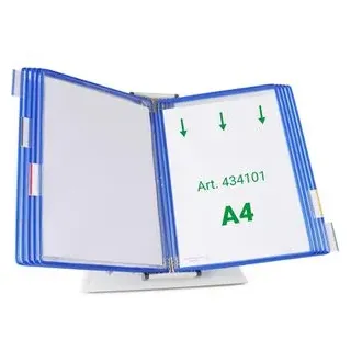 Tarifold Sichttafelsystem 434101 DIN A4 blau mit 10 St. Sichttafeln, (A4)