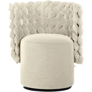 Calia Italia Sessel GIUGGIOLA Bezugsstoff 70 x 81 x 62 cm Beige drehbar