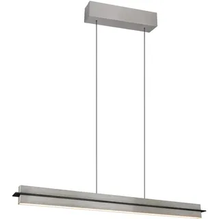 Trio LED-Pendelleuchte Emerson Metall Silber Nickel matt