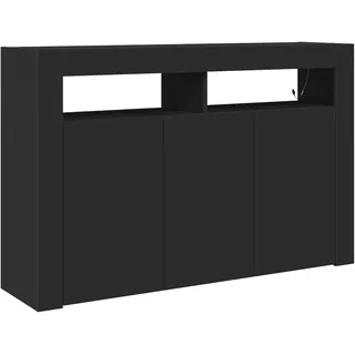 vidaXL Sideboard 116 x 30 x 75 cm schwarz