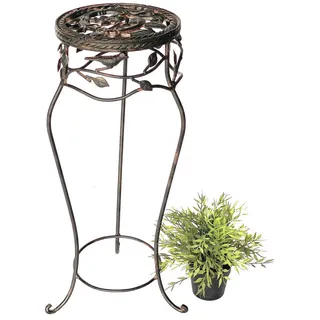 Denk Blumenhocker 23 x 65 cm Schwarz Rund