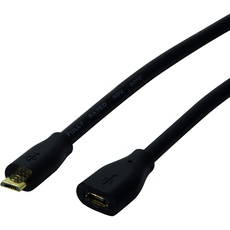 Bild CU0125 USB 2.0 Micro-B Verlängerungskabel Schwarz