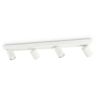 Ideal Lux Led-Deckenstrahler , Weiß , Metall , F , 9x12.5x76 cm , Lampen & Leuchten, Leuchtenserien