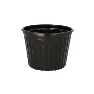 Suppenbecher to go, Kunststoff, 500 ml, Wiederverwendbarer Snackbecher aus Polypropylen, 1 Packung = 25 Stück, Farbe: schwarz