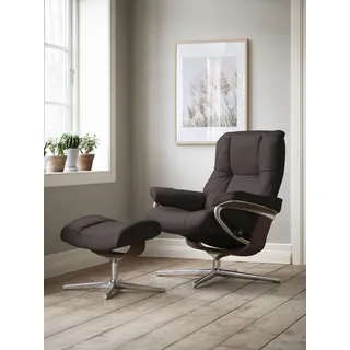 Stressless Stressless® Fußhocker »Mayfair« mit Cross Base, Größe S, M & L, Holzakzent braun braun