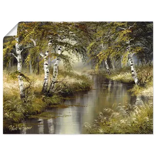 Artland Wandbild »Kanal tief im Wald« Wald 1 Stk. tlg. als Leinwandbild, Poster, Wandaufkleber in verschied. Größen, grün