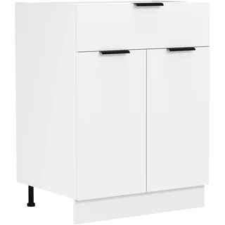 VCM Unterschrank Küchenschrank B60 cm 60 x 46 x 82 cm Weiß